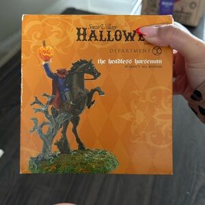 Snow Village headless horseman